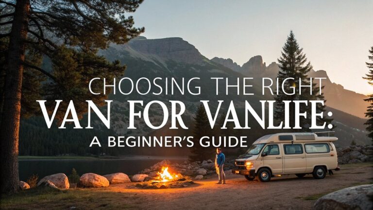 vanlife vehicle selection tips